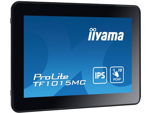 iiyama ProLite monitor TF1015MC-B3 10.1", IPS, Open Frame, Projective Capacitive, 10pt touch screen, VGA/HDMI/DisplayPort, foam seal finish image 2