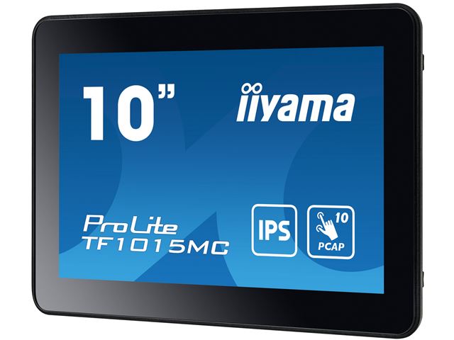 iiyama ProLite monitor TF1015MC-B3 10.1", IPS, Open Frame, Projective Capacitive, 10pt touch screen, VGA/HDMI/DisplayPort, foam seal finish image 3