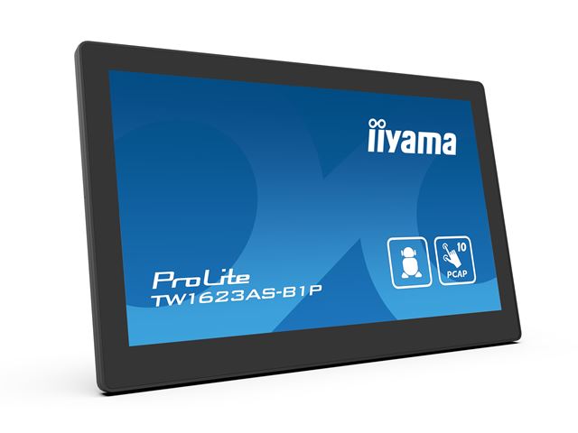 iiyama ProLite TW1623AS-B1P, 15.6” Full HD PCAP 10pt touch screen with Android and POE Technology image 3