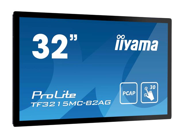 iiyama ProLite monitor TF3215MC-B2AG 31.5", VA, Full HD, Open Frame, Projective Capacitive, 30pt touch screen, VGA/HDMI/DP, Anti-glare image 0