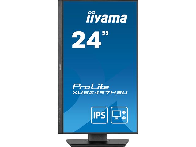 iiyama ProLite monitor XUB2497HSU-B2 24" IPS, Full HD, Ultra Slim Bezel, HDMI, Display Port, 100 hz, Height Adjustable.  image 1