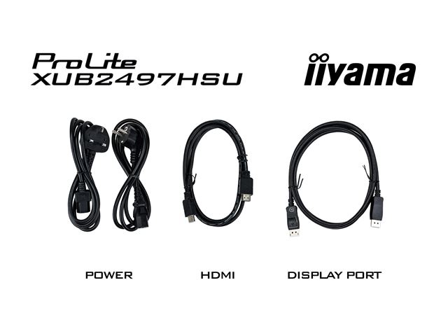iiyama ProLite monitor XUB2497HSU-W2 24" IPS, Full HD, White, Ultra Slim Bezel, HDMI, Display Port, 100 hz, Height Adjustable.  image 13