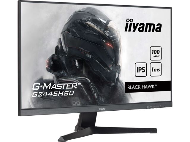 iiyama G-Master Black Hawk gaming monitor G2445HSU-B2 24" Black, IPS, 100Hz, 1ms, FreeSync, HDMI, Display Port, USB Hub image 2