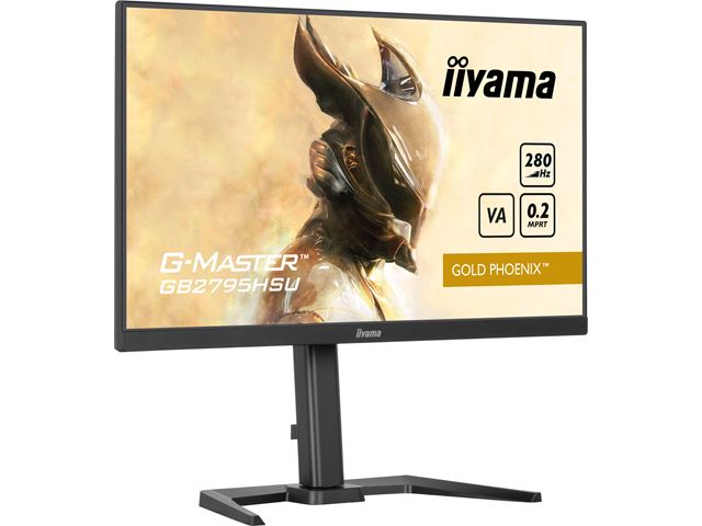 iiyama G-Master Gold Phoenix gaming monitor GB2795HSU-B1 27" Black, Ultra Slim Bezel, VA, 280Hz, 0.2ms, FreeSync, HDMI, Display Port, USB Hub image 2