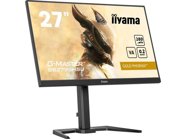iiyama G-Master Gold Phoenix gaming monitor GB2795HSU-B1 27" Black, Ultra Slim Bezel, VA, 280Hz, 0.2ms, FreeSync, HDMI, Display Port, USB Hub image 3