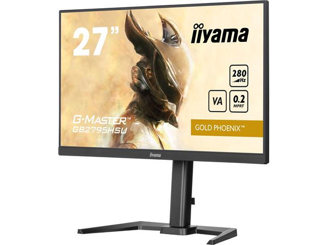 iiyama G-Master Gold Phoenix gaming monitor GB2795HSU-B1 27" Black, Ultra Slim Bezel, VA, 280Hz, 0.2ms, FreeSync, HDMI, Display Port, USB Hub image 4
