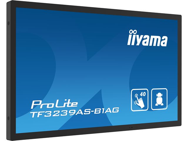 iiyama Prolite monitor TF3239AS-B1AG 32" Black, IPS, Anti Glare, Android OS, Projective Capacitive 40pt Touch, 24/7,  iiSignage² CMS, Landscape/Portrait/Face-up, Open Frame.  image 5