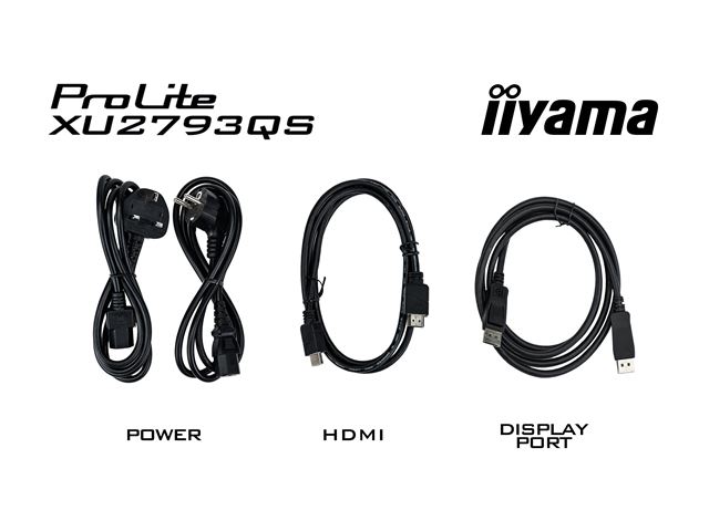 iiyama ProLite XU2793QS-B6 monitor, 3-side borderless, IPS, 100 hz, WQHD res, HDMI, DisplayPort, Flicker free and Blue light reducer  image 10