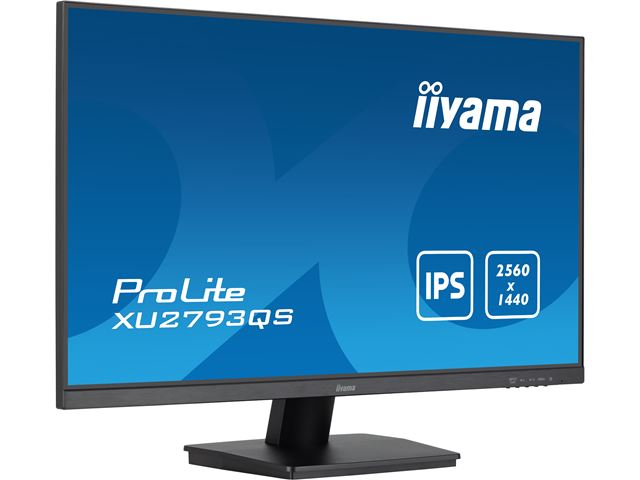 iiyama ProLite XU2793QS-B7 monitor, 3-side borderless, IPS, 100 hz, WQHD res, HDMI, DisplayPort, Flicker free and Blue light reducer  image 2