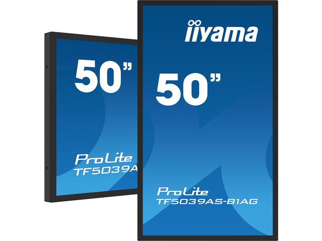 iiyama Prolite monitor TF5039AS-B1AG 50" Black, IPS, Anti Glare, Full HD, Bonded Projective Capacitive 40pt Touch, 24/7, Landscape/Portrait/Face-up, Android 11 OS, iiSignage² image 4