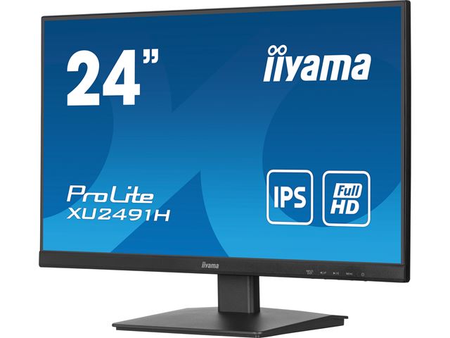 iiyama ProLite monitor XU2491H-B1 24" IPS, Full HD, Black, Ultra Slim Bezel, HDMI, Display Port, no speakers image 3