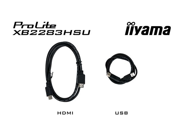 iiyama ProLite monitor XB2283HSU-B1 22" FreeSync, VA, Full HD, Black, Display Port, USB Hub, Height Adjustable image 10