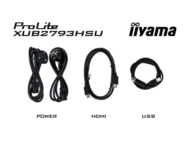 iiyama ProLite monitor XUB2793HSU-B7, 27" 3-side borderless design, IPS, 100hz, Height Adjustable and pivot function, HDMI, DisplayPort, FreeSync, Flicker free image 4