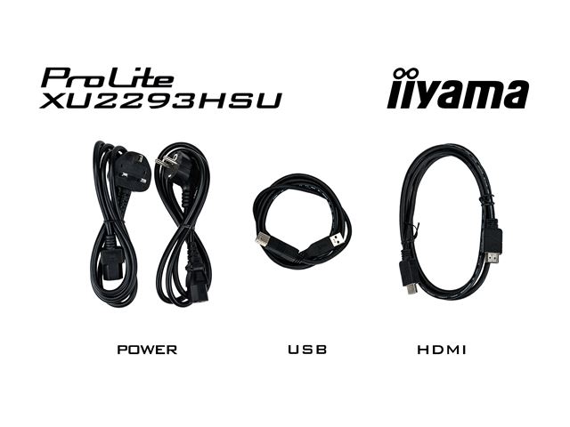 iiyama ProLite monitor XU2293HSU-B7 22" IPS, 3-side borderless, Full HD, HDMI, 100hz refresh rate, USB Hub image 5