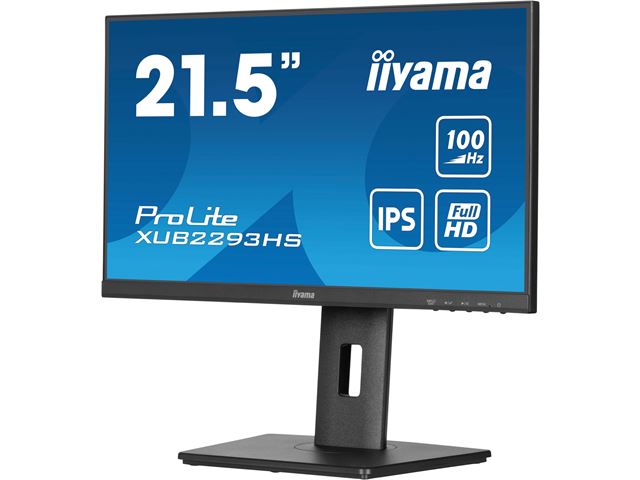 *NON PRISTINE BOX* iiyama ProLite monitor XUB2293HS-B6 22" IPS panel, 3-side borderless design, height adjustable stand, HDMI, DP, 100 Hz image 7
