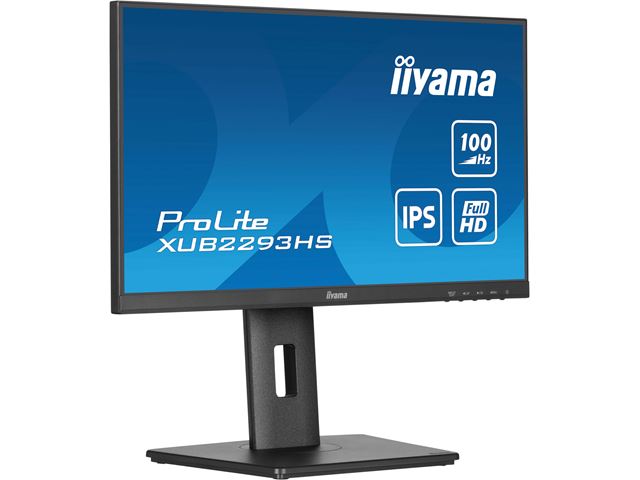*NON PRISTINE BOX* iiyama ProLite monitor XUB2293HS-B6 22" IPS panel, 3-side borderless design, height adjustable stand, HDMI, DP, 100 Hz image 6