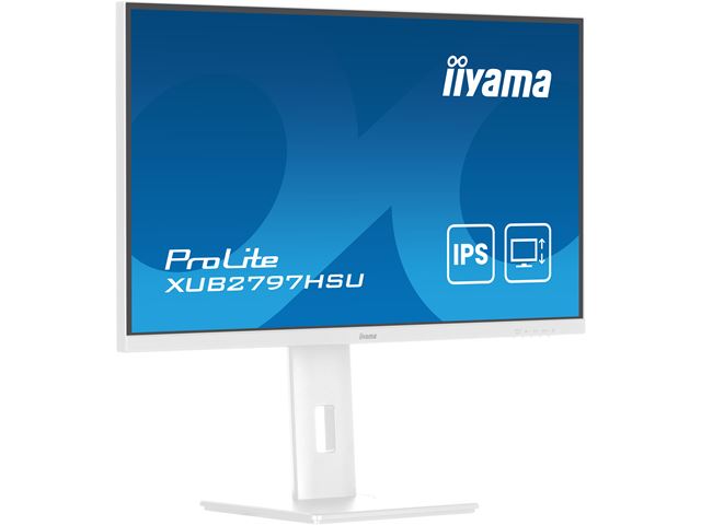 iiyama ProLite Monitor XUB2797HSU-W2 27", White, 1ms, 100 Hz, Height Adjustable, IPS Panel, HDMI, DisplayPort, standard HD image 4