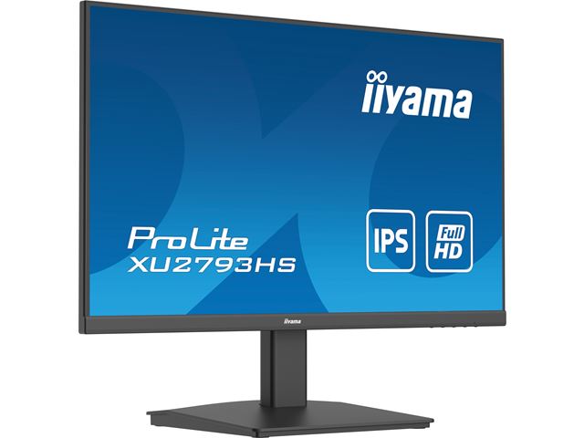 iiyama ProLite XU2793HS-B7 monitor, 3-side borderless, 100hz, IPS, HDMI, DisplayPort, Flicker free and Blue light reducer  image 2
