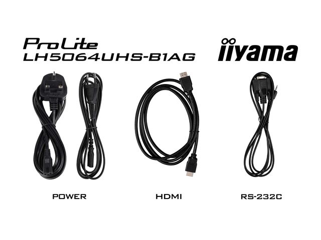 iiyama ProLite LH5064UHS-B1AG 50" Digital Signage, IPS, 4K, 24/7, USB-C, HDMI, Landscape/Portrait, iiSignage², Android 14 OS and FailOver image 14
