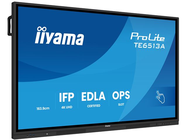 iiyama ProLite TE6513A-B1AG 65’’ Google EDLA Certified 4K Touchscreen, iiWare 21E with Android 14-EDLA, WiFi-6 with Bluetooth 5, with wall mount. image 2