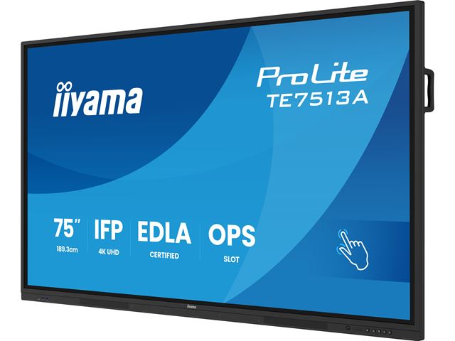 iiyama ProLite TE7513A-B1AG 75’’ Google EDLA Certified 4K Touchscreen, iiWare 21E with Android 14-EDLA, WiFi-6 with Bluetooth 5, with wall mount. image 6