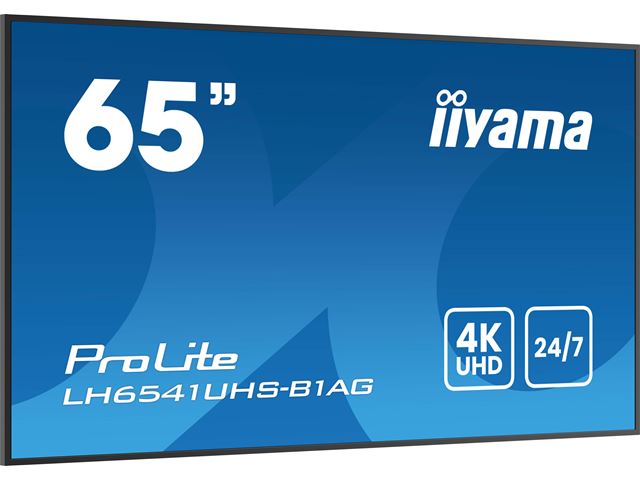 iiyama ProLite monitor LH6541UHS-B1AG 65", VA, 4K UHD, 24/7 Hours Operation, Portrait/Landscape, 10w Speakers, Built in media player, Anti-Glare image 2