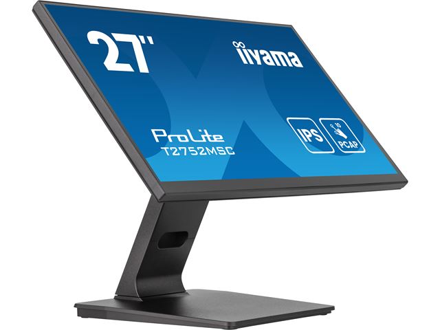 iiyama ProLite monitor T2752MSC-B1AG 27", Projective Capacitive 10pt touch, IPS, Scratch resistant, HDMI, DisplayPort, Edge to edge glass, Anti-Glare image 4