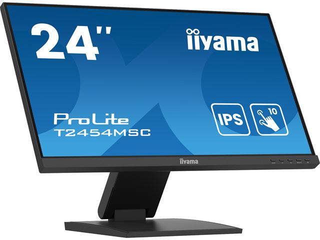 iiyama ProLite monitor T2454MSC-B2AG 24", Projective Capacitive 10pt touch, Anti-glare coating, IPS, Ultra thin bezel, HDMI image 1