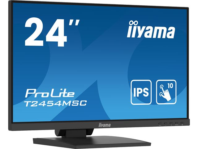 iiyama ProLite monitor T2454MSC-B2AG 24", Projective Capacitive 10pt touch, Anti-glare coating, IPS, Ultra thin bezel, HDMI image 3