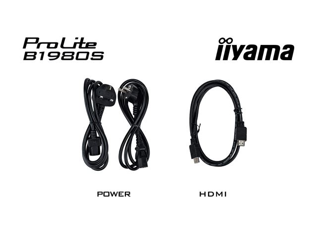 iiyama ProLite monitor B1980S-B1 19" 5:4 Black, Height Adjustable, Black, HDMI, DisplayPort, TN panel, speakers image 5