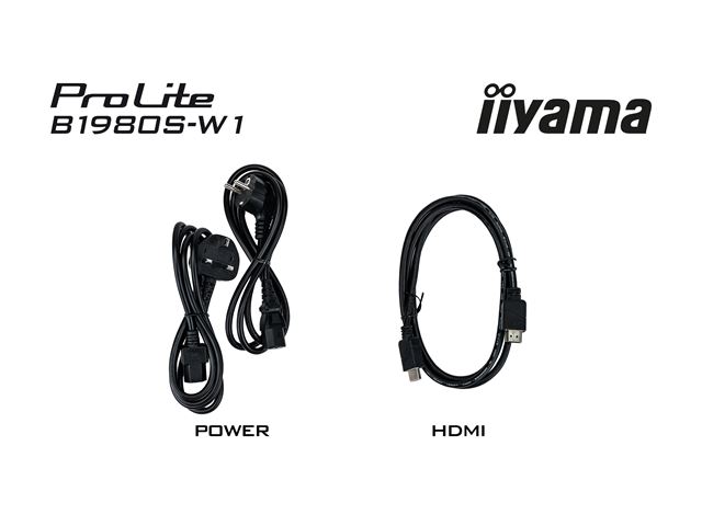iiyama ProLite monitor B1980S-W1 19" 5:4, Height Adjustable, White, HDMI, DisplayPort, Speakers, TN Panel. image 13