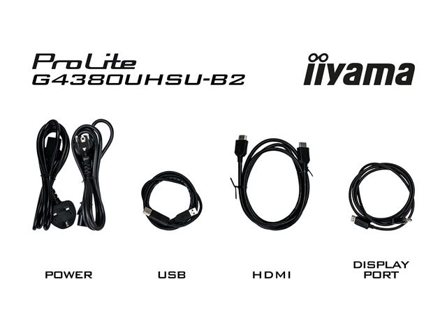 iiyama G-Master Red Eagle gaming monitor G4380UHSU-B2 43" Black, VA panel, 144hz, 4K, 0.3ms, FreeSync, HDMI/DisplayPort with USB Hub image 8