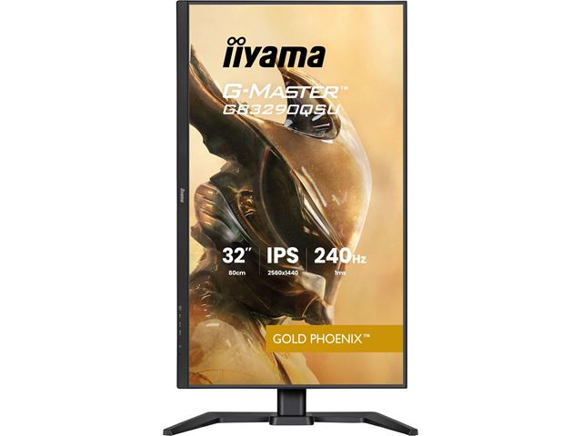 iiyama G-Master Gold Phoenix gaming monitor GB3290QSU-B1 32", 2560 x 1440, 1ms, FreeSync Premium, Display Port, 240hz refresh rate, Height Adjustable image 1