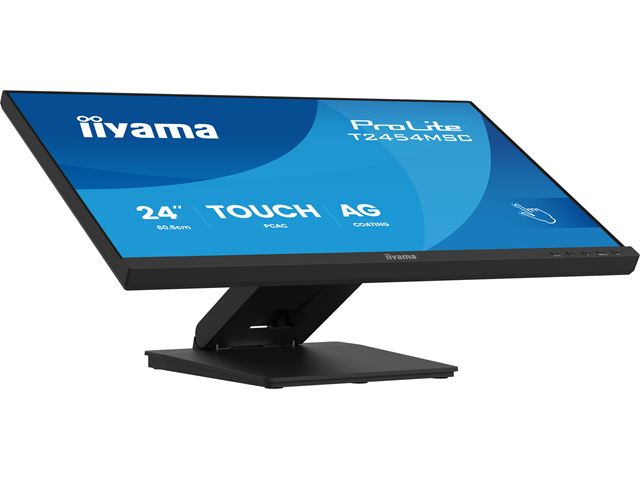iiyama ProLite monitor T2454MSC-B3AG 24", InCell Projective Capacitive 10pt touch, Anti-glare coating, IPS, HDMI, flexible stand image 3