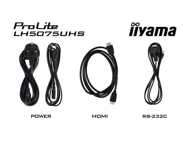 iiyama ProLite monitor LH5075UHS-B2AG 50", Digital Signage, VA, HDMI, DisplayPort, 4K, 24/7, Landscape/Portrait, iiSignage², Intel® SDM slot, Wifi, Anti-Glare image 16