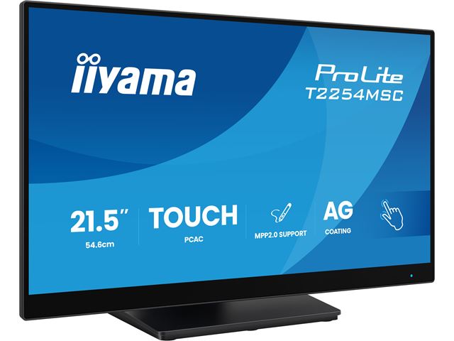 iiyama ProLite monitor T2254MSC-B2AG 22", Projective Capacitive 10pt touch, Anti-glare coating, IPS, Ultra thin bezel, HDMI, edge to edge image 3