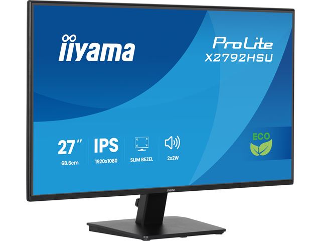iiyama ProLite monitor X2792HSU-B1 27" IPS, 120Hz, Black, 4-side slim bezel and B energy class, HDMI, Display Port, USB Hub image 12