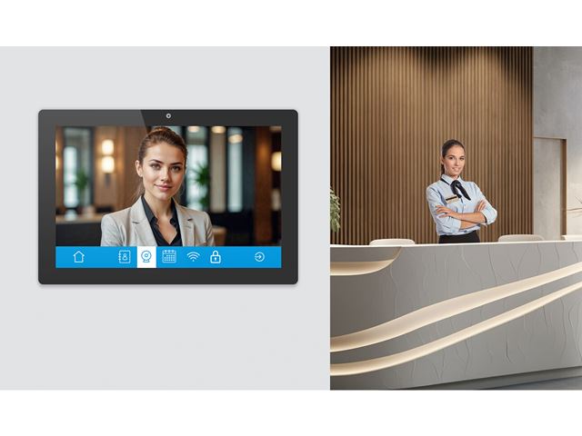 iiyama ProLite TW1023ASC-B3P, 10.1” PCAP 10pt touch screen with Android and Power over Ethernet Technology, iiSignage², Webcam/Mic image 6