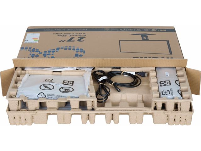 iiyama ProLite monitor XB2792QSU-B1 27" IPS, Height Adjustable, 2560x1440, 4-side slim bezel and B energy class, Black, HDMI, Display Port, image 17