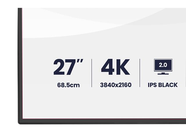 iiyama ProGraphic HB2701UHSNP-B1 monitor 27" IPS, 4K, QHD resolution, Height Adjustable, KVM switch, engineered for designers, photographers, and content creators  image 5