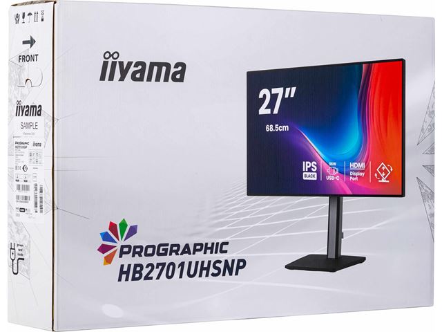 iiyama ProGraphic HB2701UHSNP-B1 monitor 27" IPS, 4K, QHD resolution, Height Adjustable, KVM switch, engineered for designers, photographers, and content creators  image 16