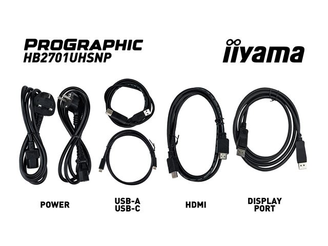 iiyama ProGraphic HB2701UHSNP-B1 monitor 27" IPS, 4K, QHD resolution, Height Adjustable, KVM switch, engineered for designers, photographers, and content creators  image 18