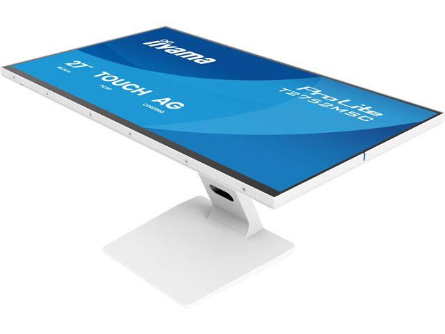 iiyama ProLite monitor T2752MSC-W1AG 27", White, Deep Contrast PCAP, 10pt touch, IPS, Scratch resistant, HDMI, DisplayPort, Anti-glare, Edge to edge glass image 4