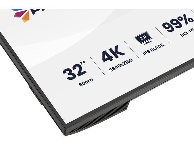 iiyama ProGraphic HB3201UHSNP-B1 monitor 32" IPS, 4K, QHD resolution, Height Adjustable, KVM switch, engineered for designers, photographers, and content creators  image 8