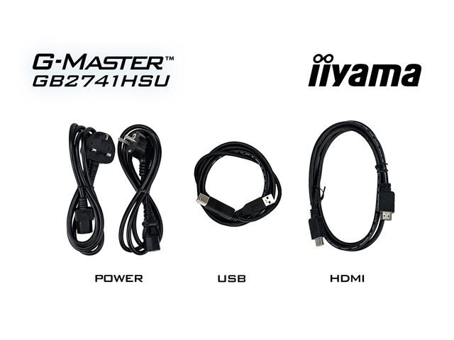 iiyama G-Master Black Hawk gaming monitor GB2741HSU-B1 27" Black, Height Adjustable, IPS, Ultra Slim Bezel, Full HD, 144Hz, 1ms, FreeSync, HDMI, Display Port, USB Hub image 17