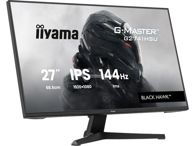 iiyama G-Master Black Hawk gaming monitor G2741HSU-B1 27" Black, IPS, Ultra Slim Bezel, Full HD, 144Hz, 1ms, FreeSync, HDMI, Display Port, USB Hub image 2