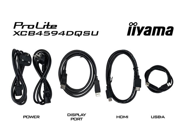 iiyama ProLite curved monitor XCB4594DQSU-B1 45" VA Dual QHD panel with USB Hub, HDMI and Height Adjustment, 450 cd/m² brightness image 17