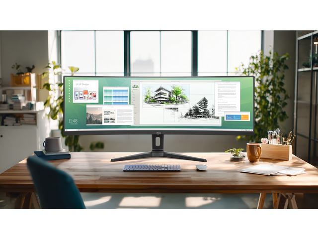 iiyama ProLite curved monitor XCB4594DQSU-B1 45" VA Dual QHD panel with USB Hub, HDMI and Height Adjustment, 450 cd/m² brightness image 18