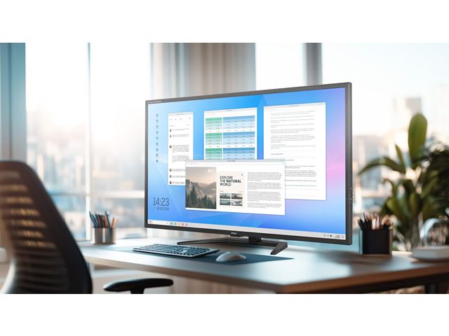 iiyama Prolite monitor X4373UHSU-B2 VA LED, USB-C, 4K, Picture-by/in-Picture, USB hub, flicker free, KVM Switch image 1
