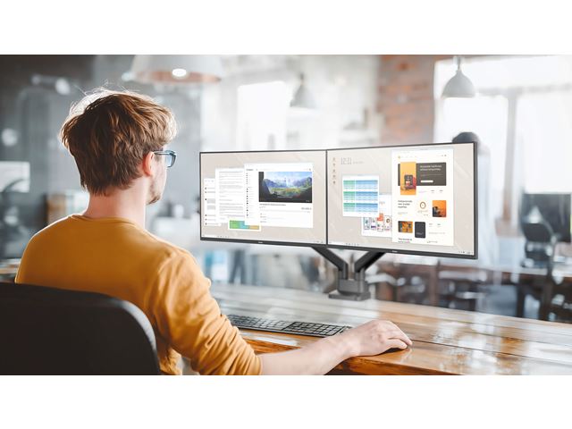 iiyama ProLite monitor X2493HSU-B1 24" IPS, 120Hz, Black, 4-side slim bezel and C energy class, HDMI, Display Port, USB Hub image 2